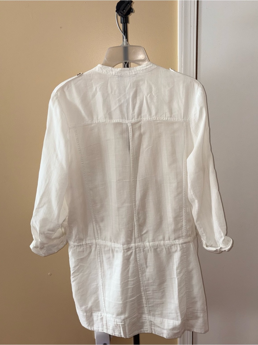 Joie White Button Down Dress - Picture 6 of 6